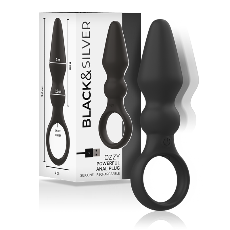 Black&Silver Potente Plug - Accessorio intimo