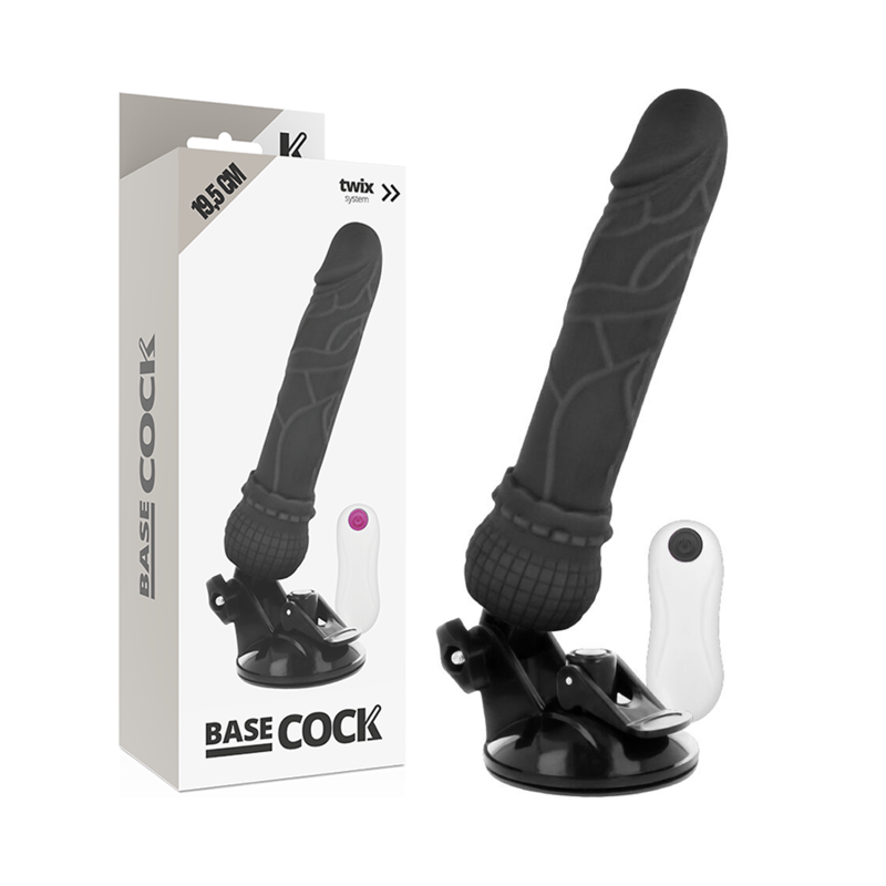 Basecock Naturale - Massaggiatore con telecomando, colore nero