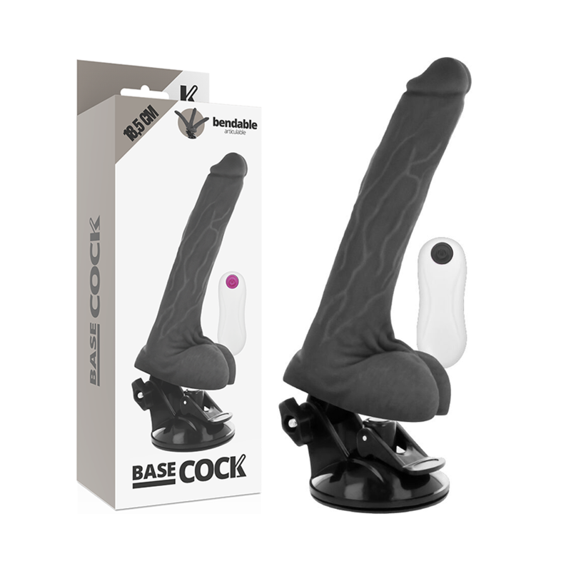 Basecock Articolabile - Massaggiatore con telecomando, colore nero