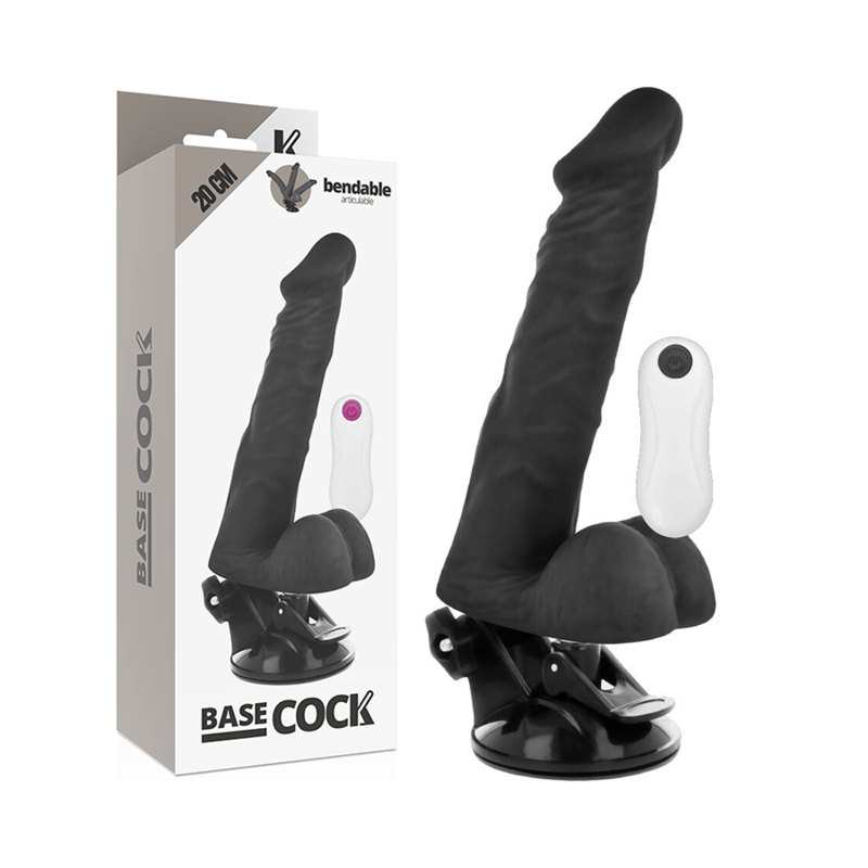 Basecock Articolabile - Massaggiatore con telecomando, colore nero
