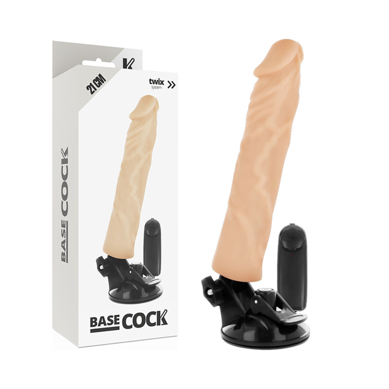 Basecock 21 CM O 4 CM - Massaggiatore con telecomando, colore naturale