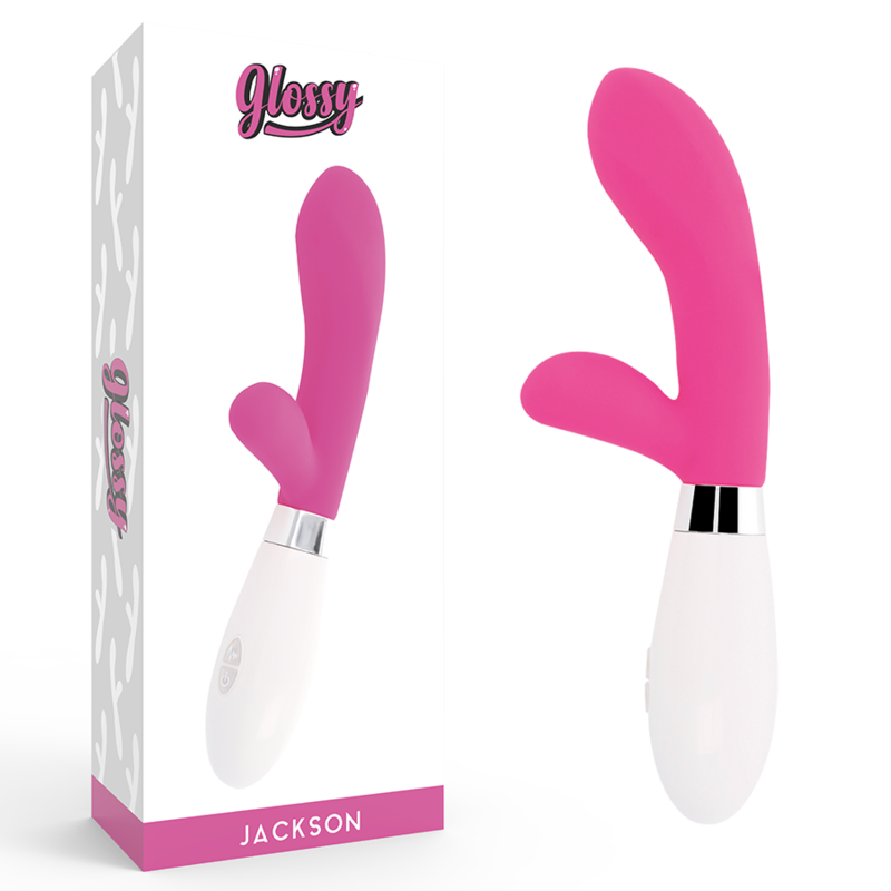 Glossy Jackson - Massaggiatore doppio, colore rosa