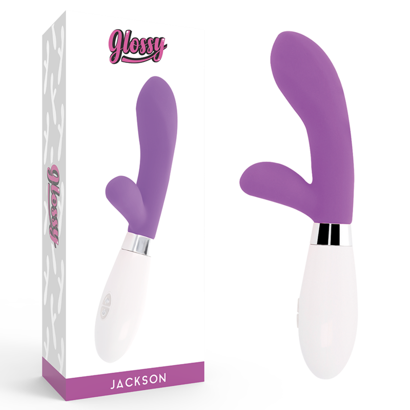Glossy Jackson - Massaggiatore doppio, colore viola