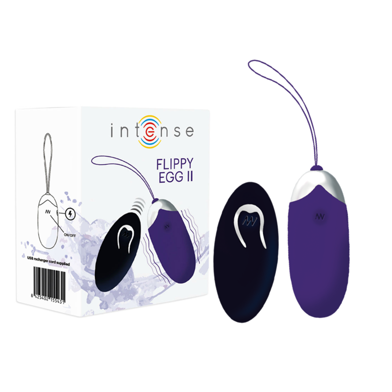 Intense Flippy II - Massaggiatore con telecomando, colore viola