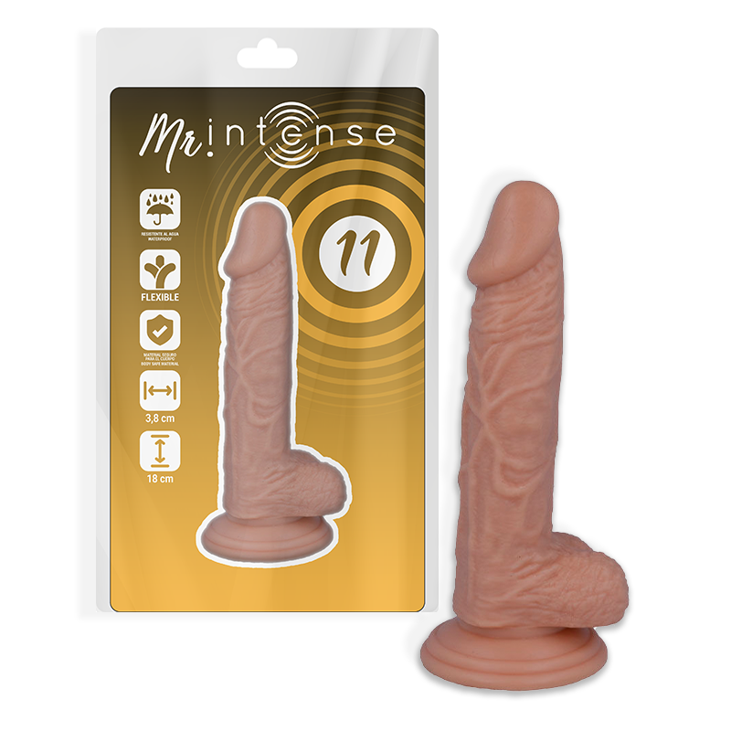 Mr Intense 11 Realistic Penis 18 CM O 3.8 CM - Accessorio intimo - vista laterale