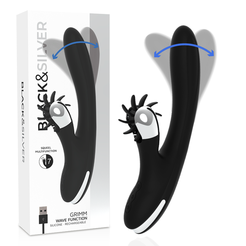 Black&Silver Funzione Onda Bunny Grimm - Massaggiatore rotante