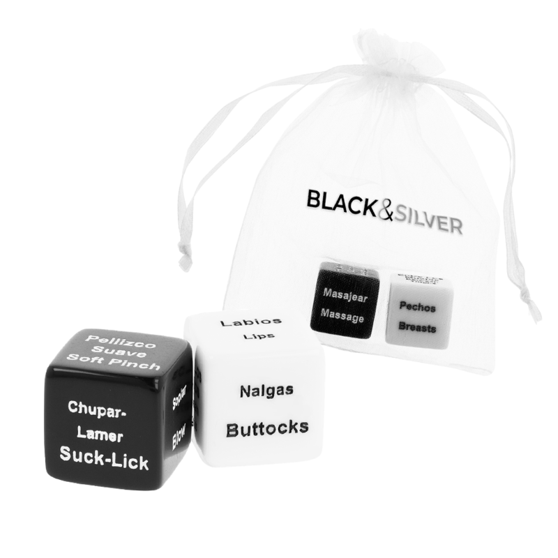 Black&Silver Dadi - Gioco per la coppia - vista laterale