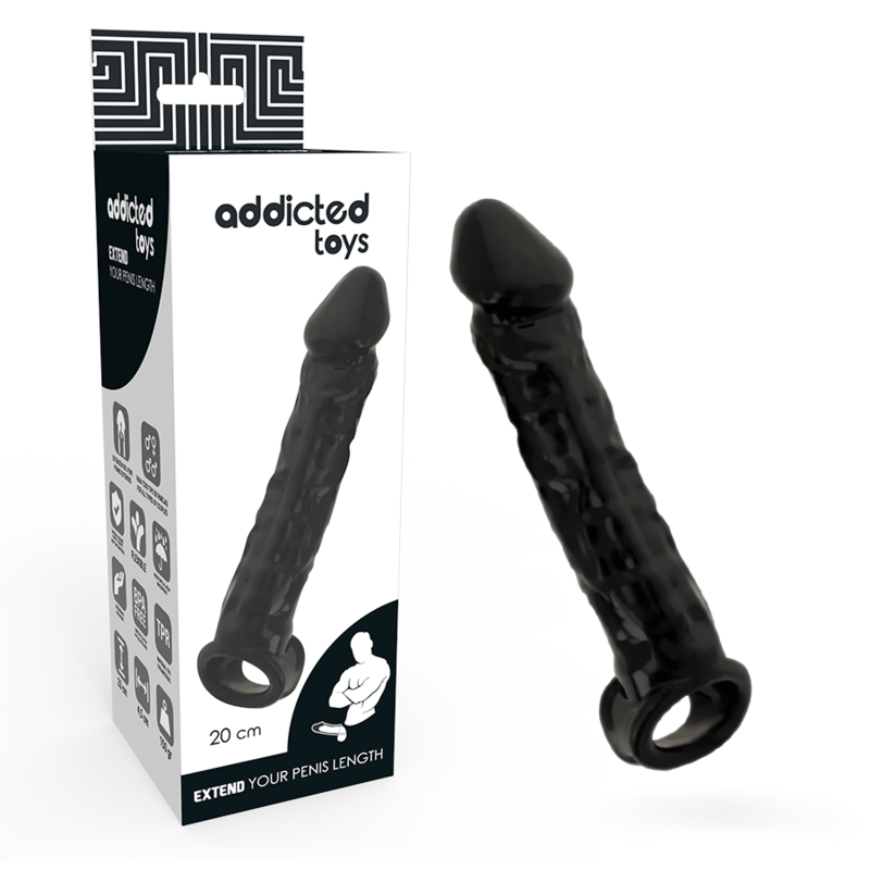 Addicted Toys Estensione Dong - Accessorio intimo, colore nera