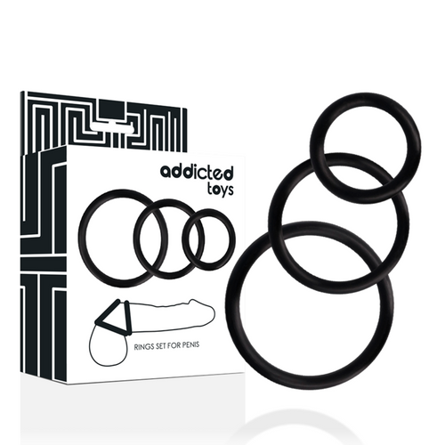 Addicted Toys Anelli - Anello per uomo, colore nero