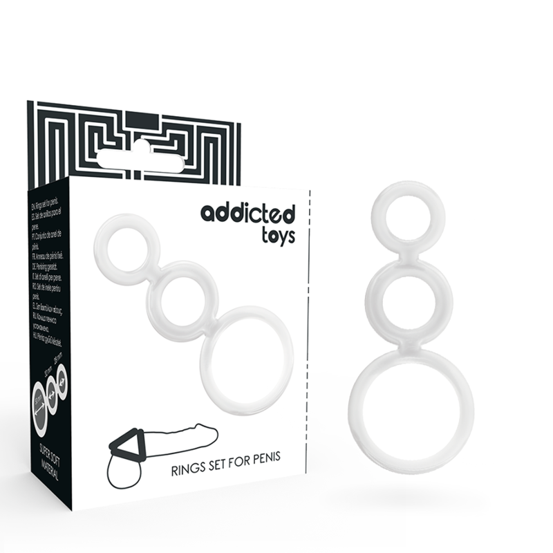 Addicted Toys Anelli - Anello per uomo, colore trasparente