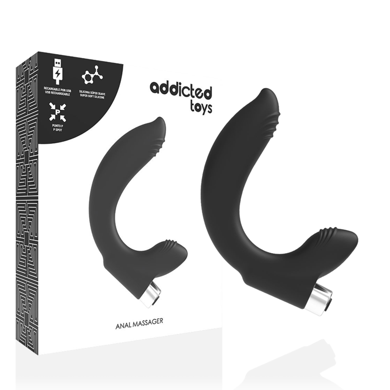 Addicted Toys Prostatico - Accessorio intimo, colore 7 nero