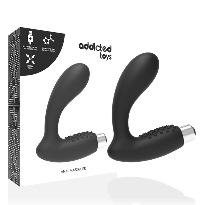 Addicted Toys Prostatico - Accessorio intimo, colore 5 nero