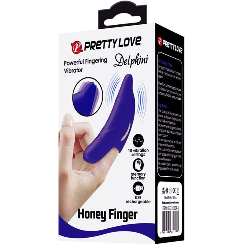Pretty Love Potente - Accessorio intimo, colore blu scuro - nella confezione
