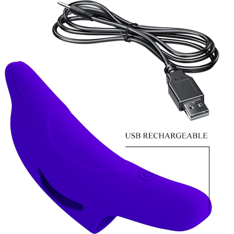 Pretty Love Potente - Accessorio intimo, colore blu scuro - vista laterale