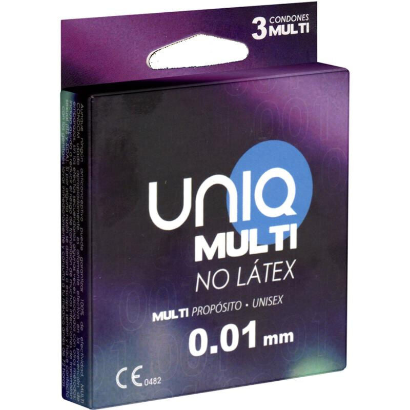 Uniq Senza Lattice 3 pezzi - Preservativi, kit da 3