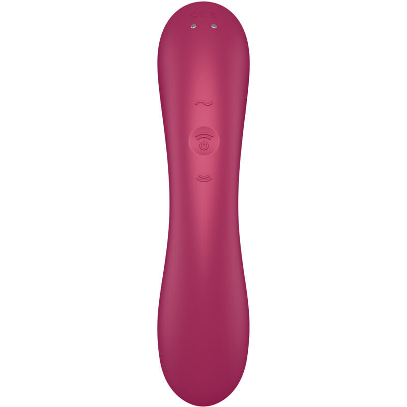 Satisfyer Curve Trinity 1 Air Pulse - Massaggiatore ad aria pulsata, colore rosso - retro