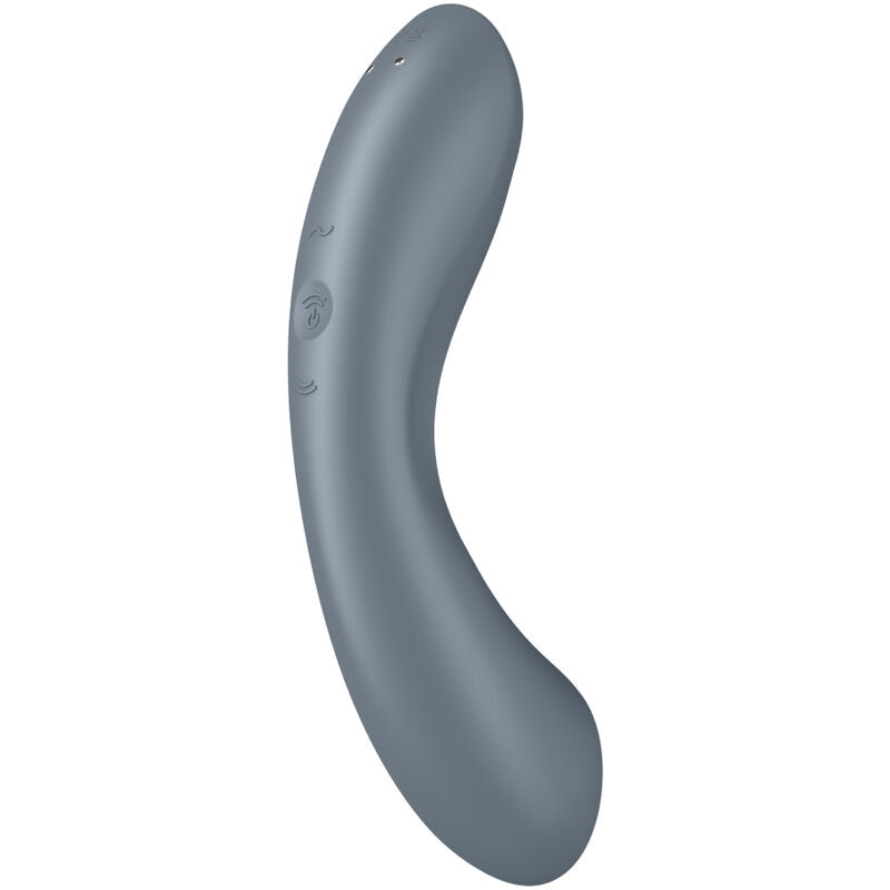 Satisfyer Curve Trinity 1 Air Pulse - Massaggiatore ad aria pulsata, colore grigio - in mano per le dimensioni
