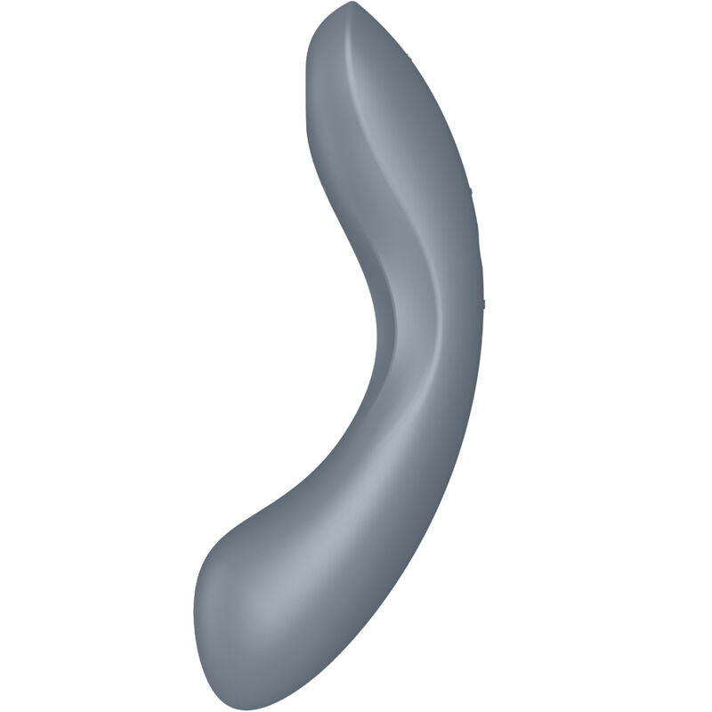 Satisfyer Curve Trinity 1 Air Pulse - Massaggiatore ad aria pulsata, colore grigio - vista laterale