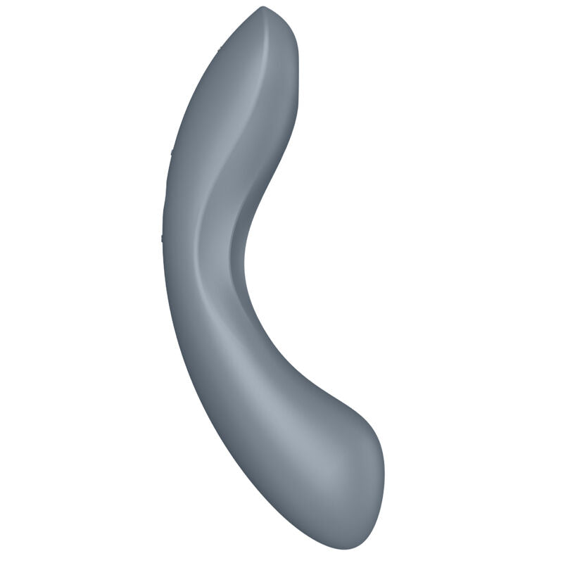 Satisfyer Curve Trinity 1 Air Pulse - Massaggiatore ad aria pulsata, colore grigio - vista frontale