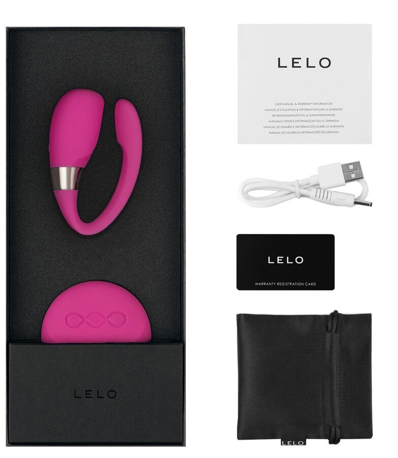 LELO Insignia Tiani 3 Cerise - Massaggiatore con telecomando - nella confezione