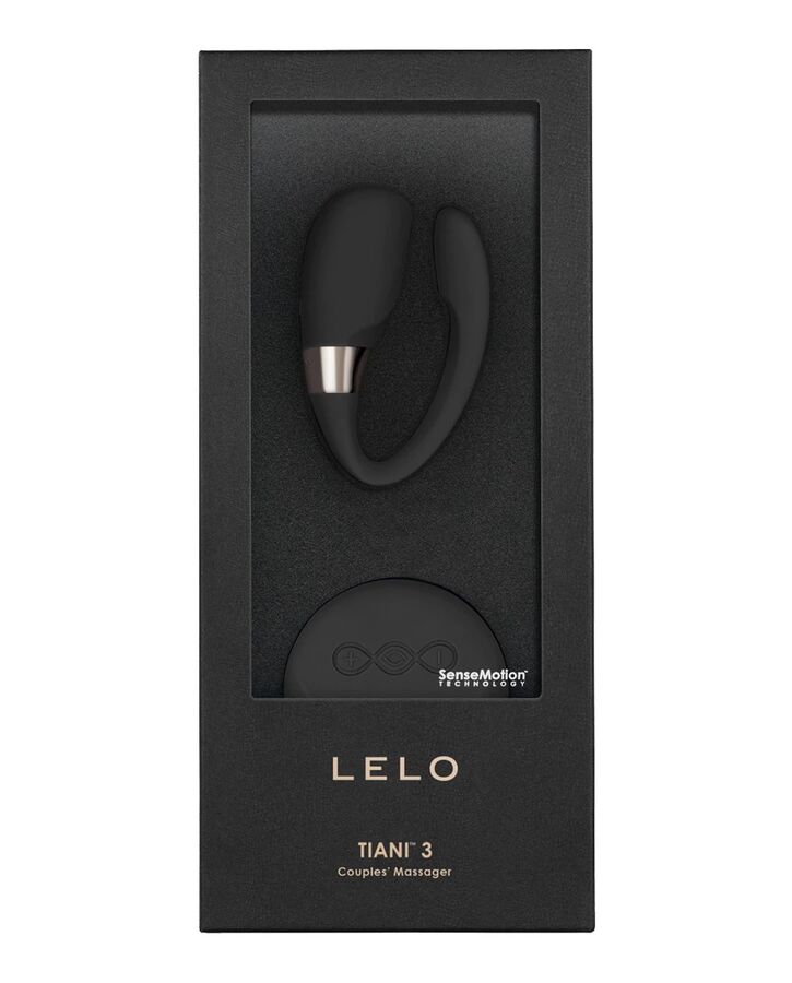 LELO Insignia Tiani 3 - Massaggiatore con telecomando, colore nero - vista laterale