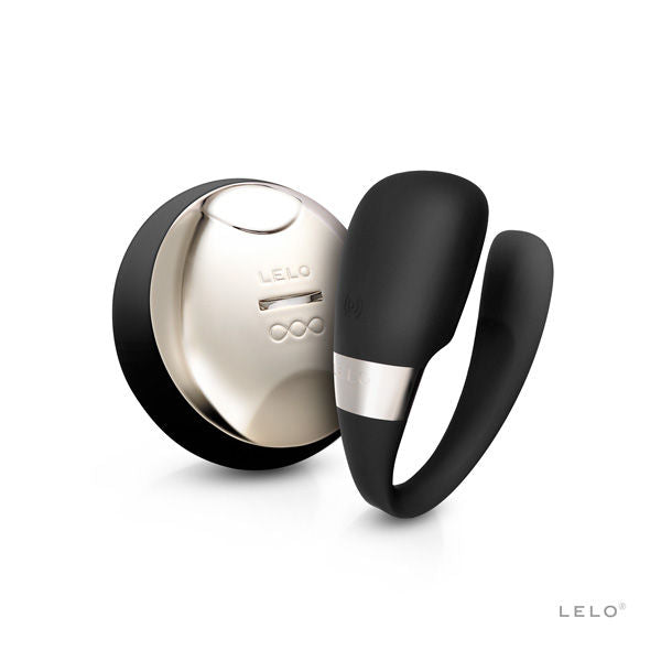 LELO Insignia Tiani 3 - Massaggiatore con telecomando, colore nero - in mano per le dimensioni