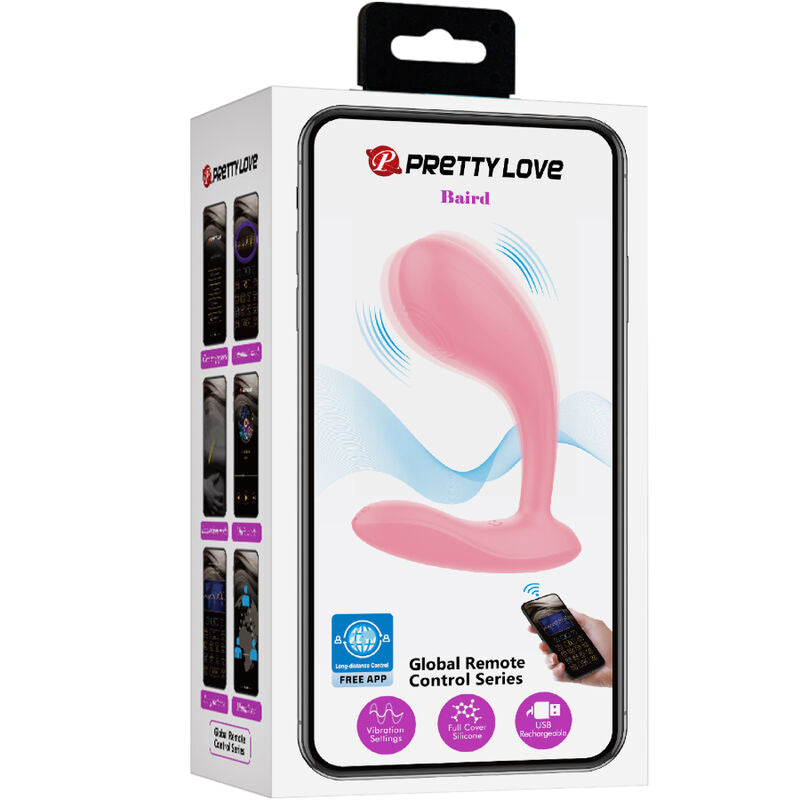 Pretty Love Baird - Massaggiatore con app, colore rosa - dettaglio