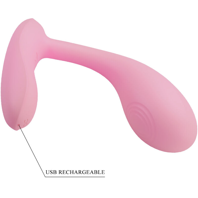 Pretty Love Baird - Massaggiatore con app, colore rosa - retro