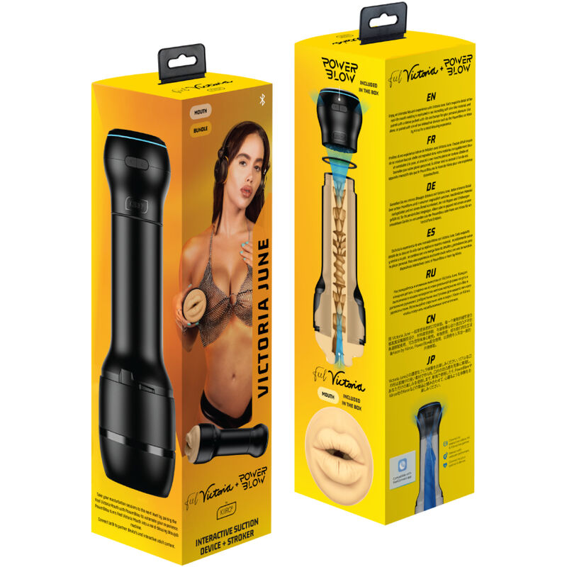 Kiiroo Combo Powerblow Feel Victoria June Boca - Accessorio intimo - vista laterale