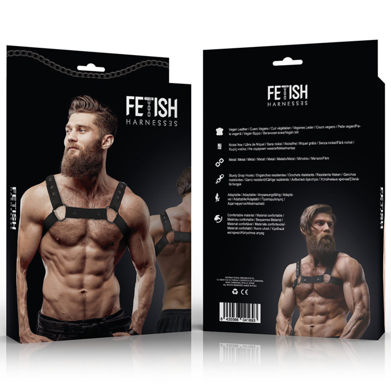 Fetish Submissive Attitudine Imbracatura Sportiva Regolabile - Accessorio intimo - retro