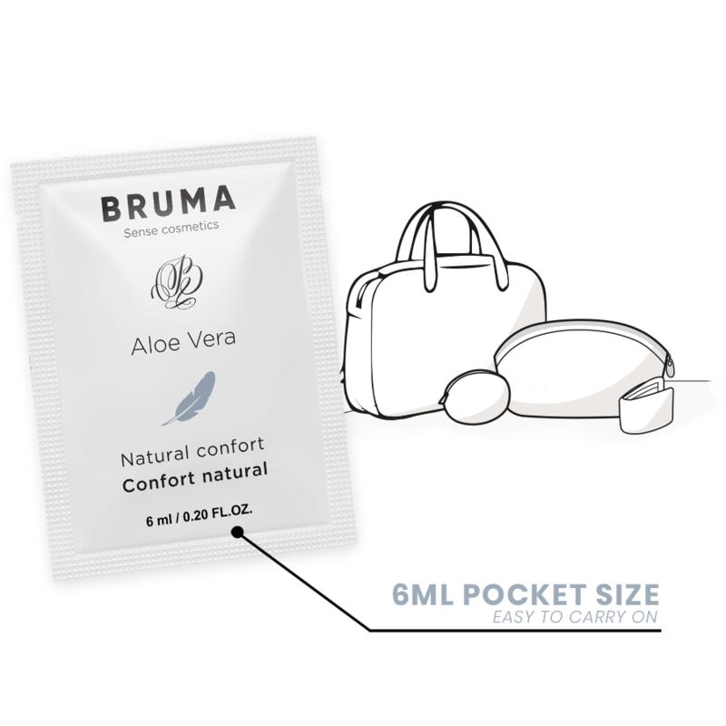 Bruma Aloe Vera Gel Scorrevole Naturale Confort 6 ml - Lubrificante, kit da 3 - retro