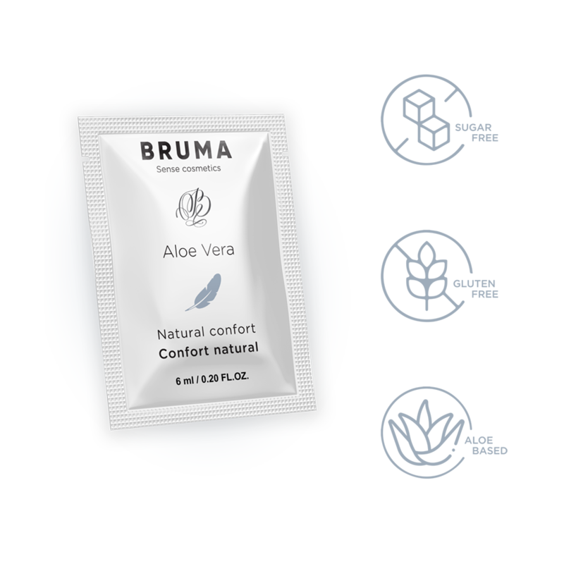 Bruma Aloe Vera Gel Scorrevole Naturale Confort 6 ml - Lubrificante, kit da 3 - nella confezione