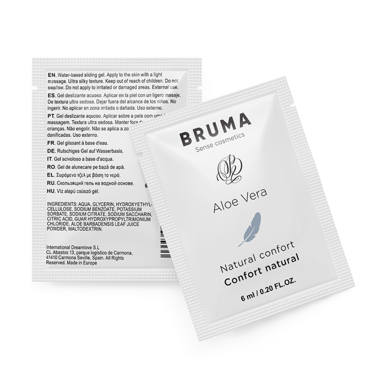 Bruma Aloe Vera Gel Scorrevole Naturale Confort 6 ml - Lubrificante, kit da 3