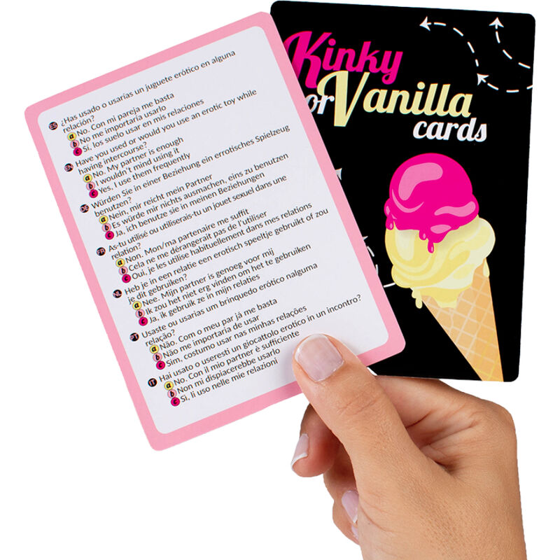 Secretplay Gioco Kinky O Vanilla ES EN FR DE IT PT NL - Gioco per la coppia - vista laterale