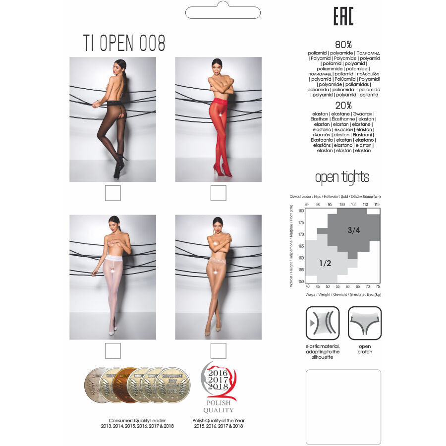 Passion Tiopen 008 - Lingerie, colore bianco - dettaglio