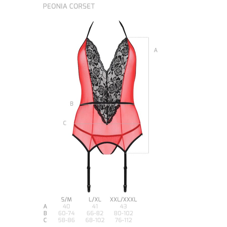 Passion Corsetto Peonia Linea - Corsetto - retro