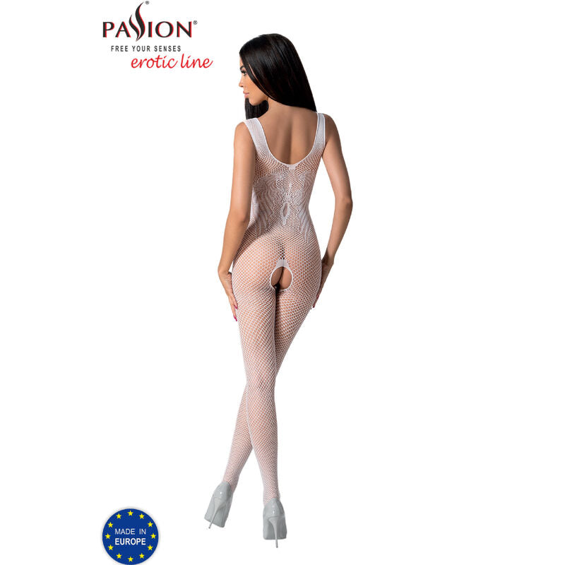 Passion Bs098 - Bodystocking, colore bianco - nella confezione