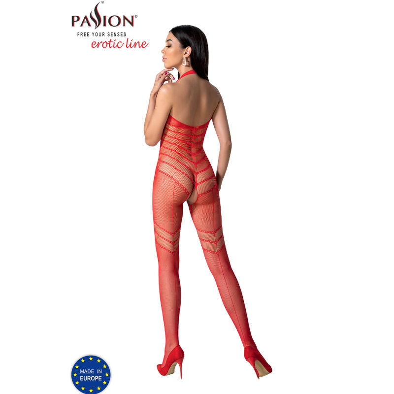 Passion Bs100 - Bodystocking, colore rosso - nella confezione