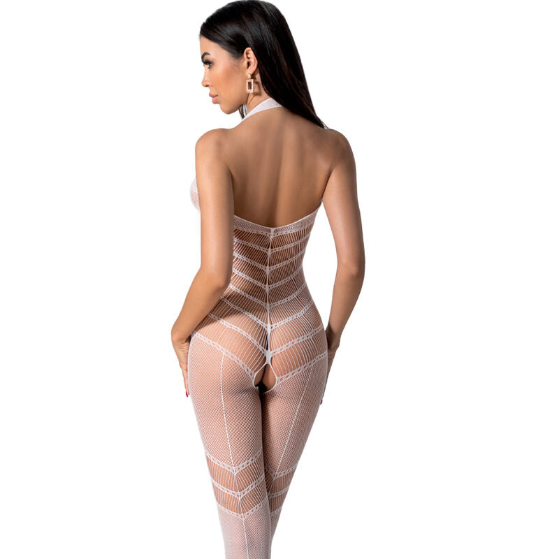 Passion Bs100 - Bodystocking, colore bianco - vista laterale