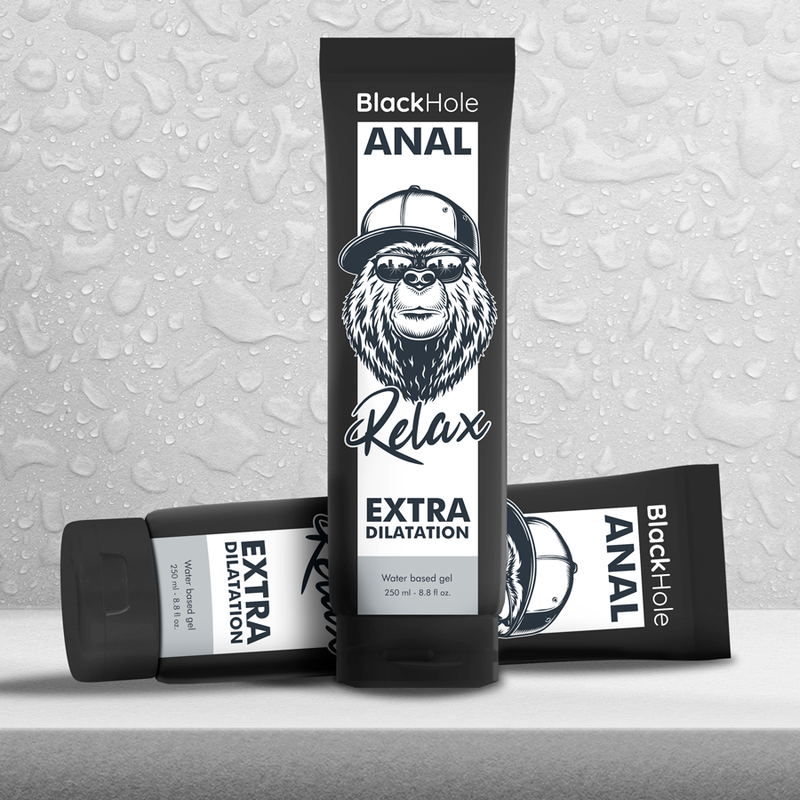 Black Hole Gel 250 ml - Lubrificante, kit da 3 - retro