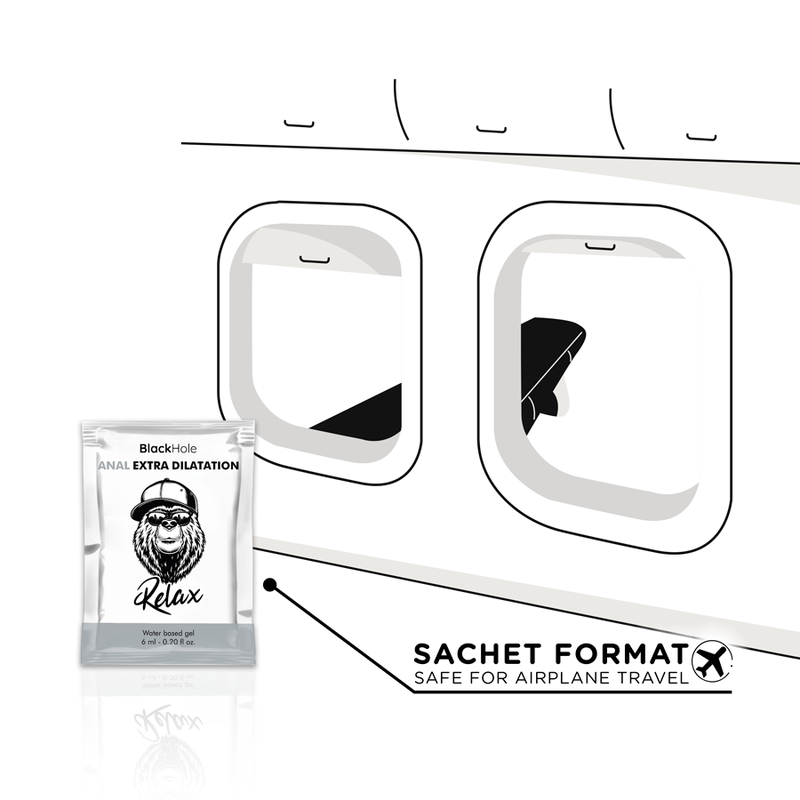 Black Hole Gel 6 ml - Lubrificante, kit da 3 - in mano per le dimensioni