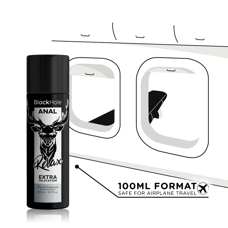 Black Hole Gel Dilatazione 100 ml - Lubrificante, kit da 3 - in mano per le dimensioni