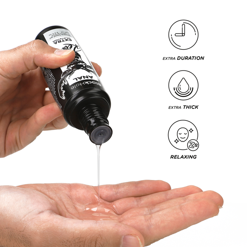 Black Hole Gel Dilatazione 100 ml - Lubrificante, kit da 3 - dettaglio