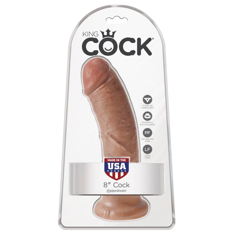 King Cock 19.5 CM Caramel - Accessorio intimo - retro