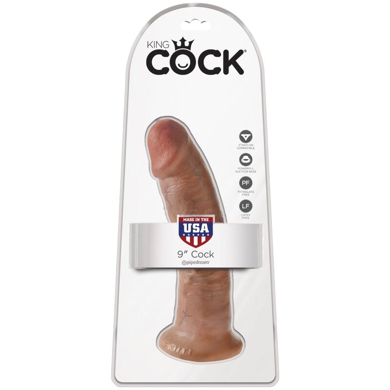 King Cock 21.7 CM Caramel - Accessorio intimo - retro
