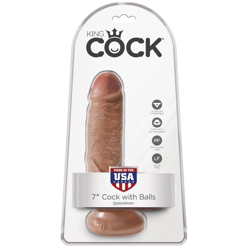 King Cock Sfere 13.2 CM Caramel - Accessorio intimo - retro