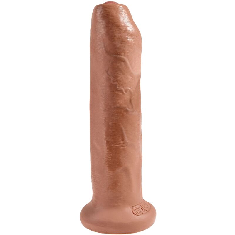 King Cock Non Tagliato 17.8 CM Caramello - Accessorio intimo - vista laterale