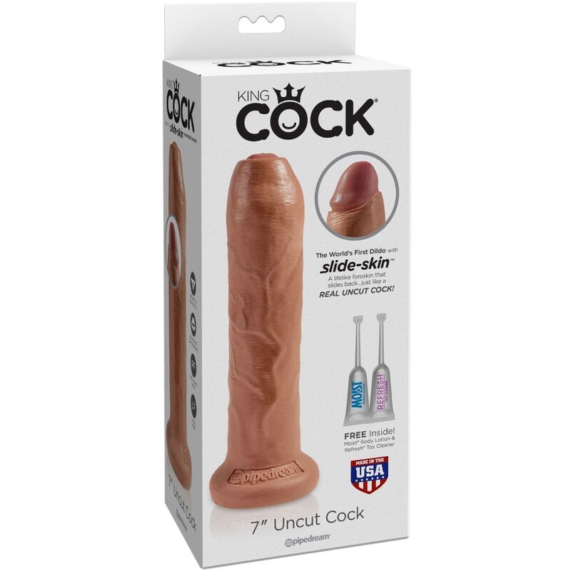 King Cock Non Tagliato 17.8 CM Caramello - Accessorio intimo - dettaglio