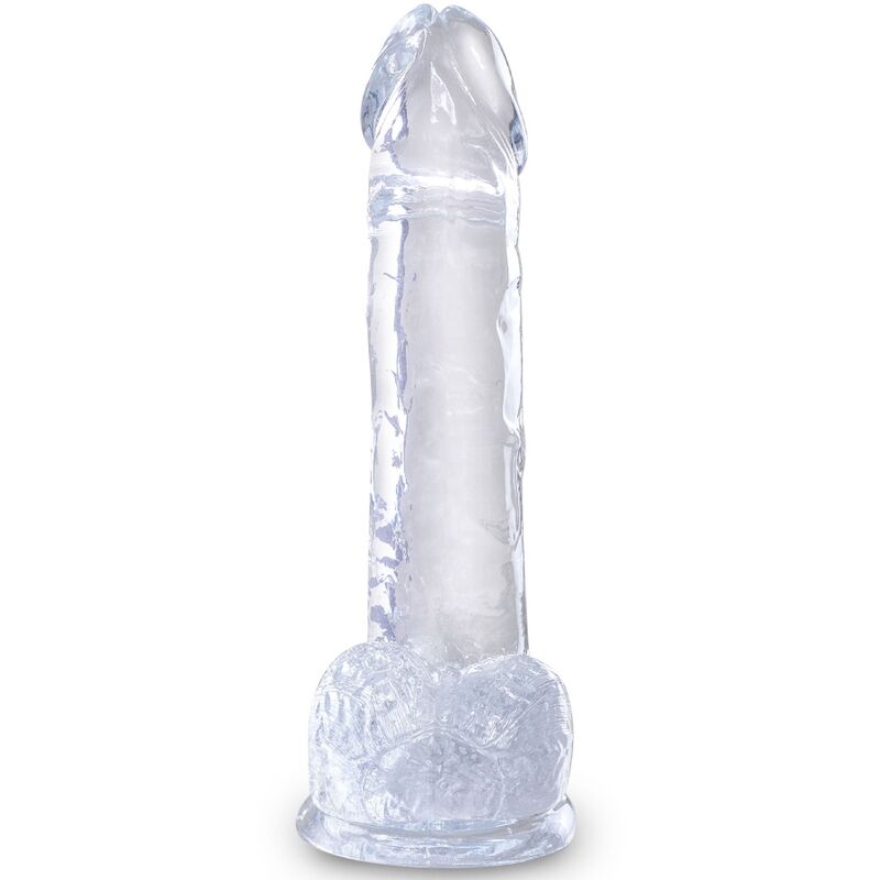 King Cock Clear - Accessorio intimo, colore sfere 15.2 trasparente - vista laterale