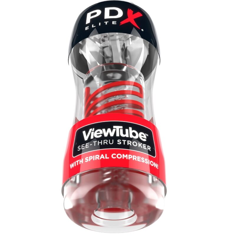 Pdx Elite Stroker Viewtube 2 Compressione Spirale - Dispositivo per uomo - vista laterale